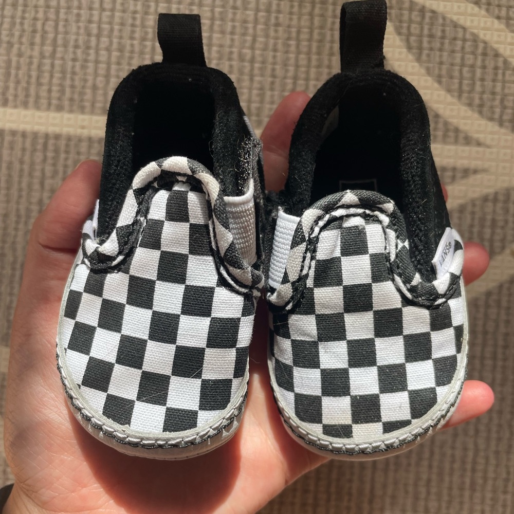 Infant Vans checkered slip on